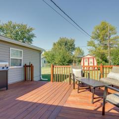 Cozy Indiana Home with Deck, Charcoal Grill and Yard!