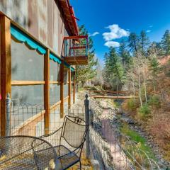 Riverside Retreat with Screened Porch 6 Mi to Taos!