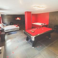 Le Confiden'spa Loft 55m2 Jacuzzi - Billard - Cheminée - Terrasse