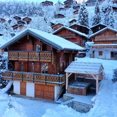 Chalet individuel 8 pers à Chatel Porte du soleil avec Jacuzzi exterieur