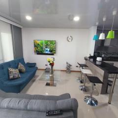 apartamento amoblado con wi fi y agua caliente en tercer piso