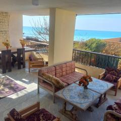 Hot apartment above the see within special villa 3 bedroom 2 toilets 24 hours service parking free beach inside villa free