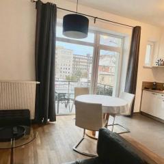 Cooles City-Appartment - Balkon