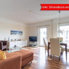 Haus Godewind Ferienwohnung 10 mit Balkon und Strandkorb