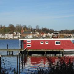 Hausboot Flying Dutchman (5*****) mit Dachterrasse in Schleswig am Ostseefjord Schlei