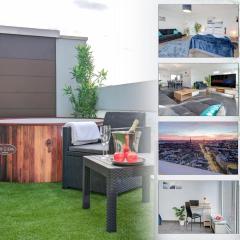 Das Penthouse - Jacuzzi - BBQ - Dachterrasse