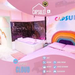 Capsule cloud - jacuzzi - projecteur cinema