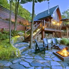 Luxurious log cabin with private spa