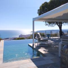 Sitges Spaces Sea View Villa- 6 Bedrooms, 5 bathrooms, 2 private pools, Near center