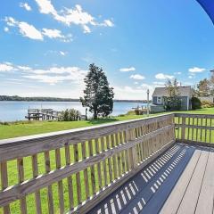 Waterfront home with boat dock