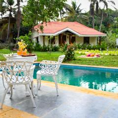 White Serenity Heritage Pool Villa near Beach Udupi