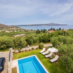 Sea view villa Manolis with private pool near the beach