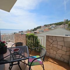 Studio apartment in Duce with sea view, balcony, air conditioning, WiFi 5067-6