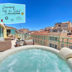 Luxury "Les Toits du Soleil" - Magnifique appartement avec terrasses et jacuzzi - Centre de cannes - By SCLS Locations