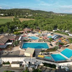 Mobil home climatisé 6pers. 3CH camping domaine de chaussy 5* Ardèche