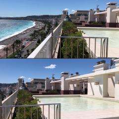 Studio with Terrace & Rooftop Pool in Promenade des Anglais