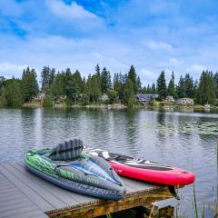 Lakefront Lynnwood Home with Balconies and Shared Dock