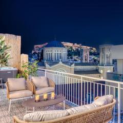 Luxury Apt with Acropolis view Balcony and Jacuzzi