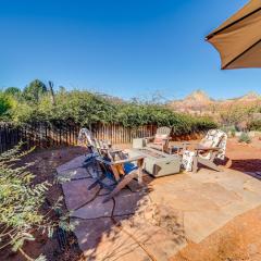 Central Sedona Home with Red Rock Mtn View, Fire Pit