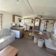 Modern 2017 model Delta Sienna static caravan in Clarach Bay