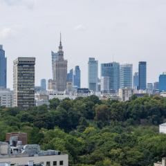 Studio on the 15th Floor with a View of the Warsaw Panorama by Noclegi Renters