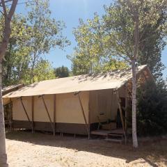 Glamping tent with bathroom - Tuscany next to sea!