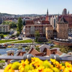 Stary Gdańsk wspaniały widok