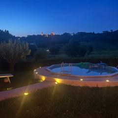 New apartment immersed in nature with pool