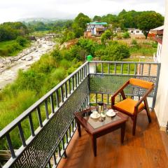 Staycation Premium Riviera Resort Dharamshala - A riverside resort with balcony view