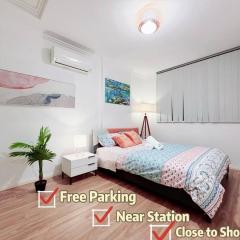 Entire Modern Apt &Near Station&Private Parking