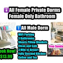 Miami International Hostel - Airport - Downtown- Wynwood - Little Havana Women Only Rooms - Men Only Rooms - No Mix Dorms