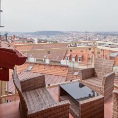 Great view of Prague from deluxe loft in Vinohrady by Prague Days