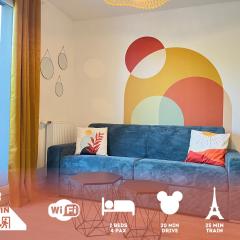 Le 24 Nautic, Appartement douillet Bassin olympique Disneyland & Paris avec parking