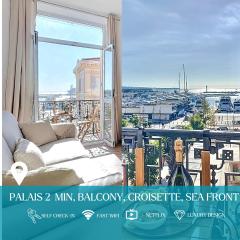 Luxury Cannes SeaView Balcony - 3 min PALAIS & BEACH