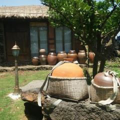 Traditional Hanok thatched house