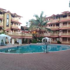 1bhk fully furnished resort apart close to candolim beach Pool Ac Wifi