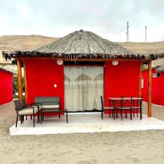 Bungalows frente al mar en playa Wakama