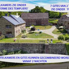 B&B Ferme de Leuze Rustieke Gîtes nabij Durbuy, eigen laadpalen