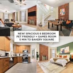 6BR Urban Oasis ,BBQ, Game, Free Parking,Shadyside