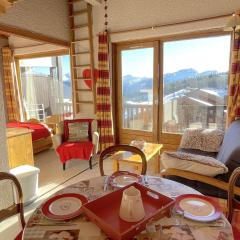 Studio familial 4 pers avec balcon, casier skis, animaux admis - FR-1-594-332