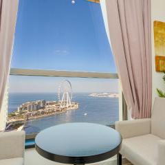 Regent Sea View 2BR Apartment JBR Beach Walk - next to Bluewater Island & Dubai Eye