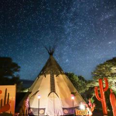 Lobo Tipi at El Mistico Ranch