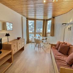 Studio pour 4 personnes à Val-d'Isère, balcon exposé sud - FR-1-411-882