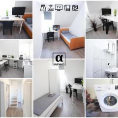 ALFA 2 Zimmer Apartment Stuttgart 2BR TV WIFI WM nahe Daimler