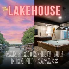 Lakefront, Game Room, Hot Tub, Fire Pit