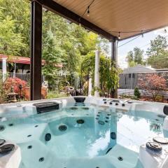 Oasis in the City Hot tub, Pool table, Koi Pond