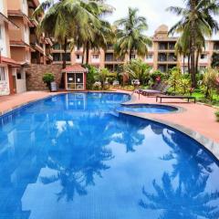 Anu'S 1bhk resrt aprt Ac Wifi vth Pool close to candolim beach for 5 ppl