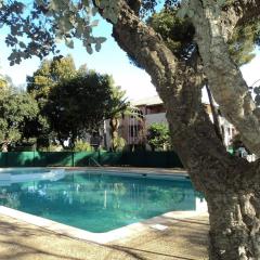 Studio cabine avec piscine, tennis, près plage à Saint-Aygulf - FR-1-226A-185