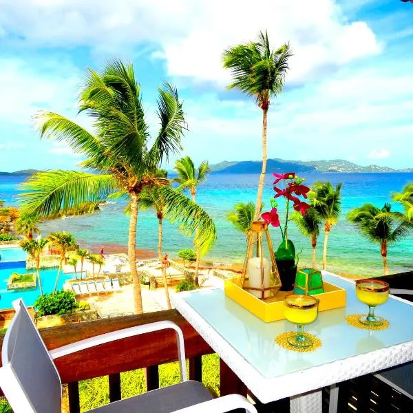 Luxury Beachfront Duplex Villa on Sapphire Beach V、St Thomasのホテル