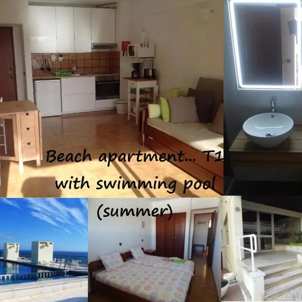 Beach apartment... T1 with swimming pool (summer), hotel em Costa da Caparica